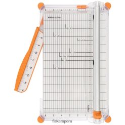 Cortadora de papel de titanio de lujo con riel de corte de aluminio (12") 62R48J428 Fiskars herramienta