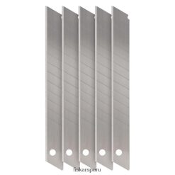 Cuchillas utilitarias desmontables de 9 mm para bricolaje (paquete de 5) 62R48J394 Fiskars herramienta