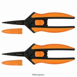 (paquete de 2) tijeras de podar antiadherentes: micropunta softgrip 62R48J244 Fiskars herramienta
