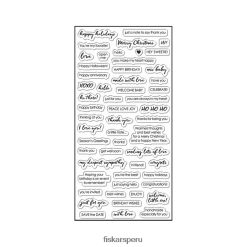 Sellos transparentes con refranes esenciales (4" x 8") 62R48J626 Fiskars herramienta