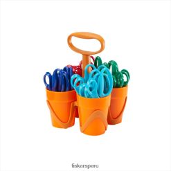 Tijeras para niños con punta puntiaguda, paquete de clase (5 pulgadas), carrito para paquete de 24 62R48J18 Fiskars herramienta