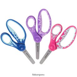 tijeras para niños de punta roma y agarre suave (5 pulg.), paquete de 3 62R48J15 Fiskars herramienta